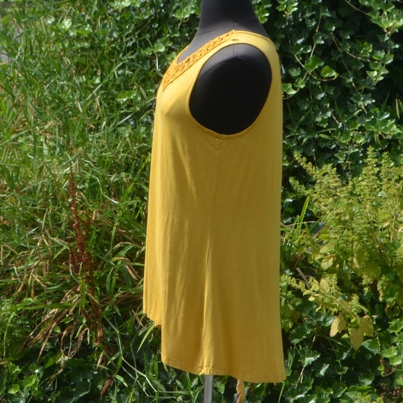 NWT Lane Bryant Boho Braided Front Tank Top - Picture 4 of 7